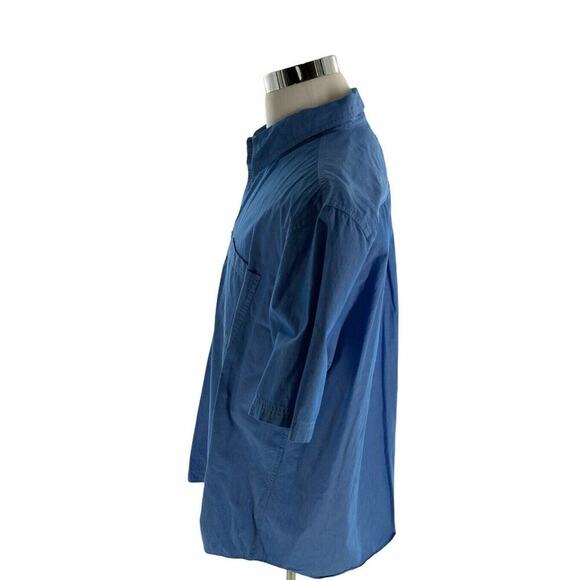 Boston Traders Shirt Mens 2XL Short Sleeve Chest Pocket Button Up Casual Preppy - Picture 3 of 7